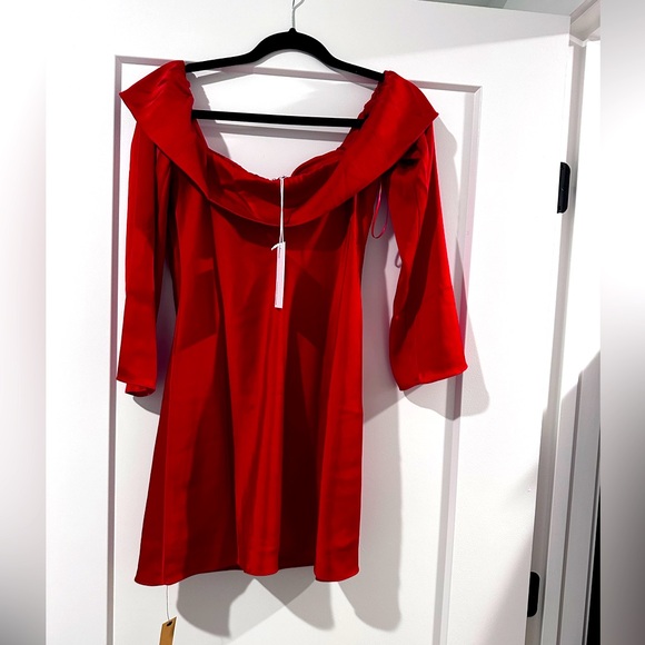 Reformation Maves Dress Cherry Size M - Picture 5 of 7